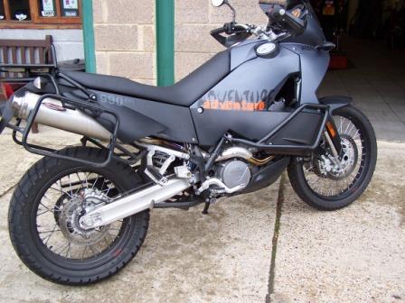 ECU remapped for off-road use, this KTM is not Jason's bike, but ready for anything...