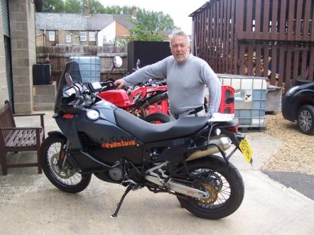Huw and his KTM!
