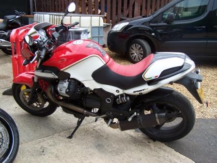 Moto Guzzi 1200 Sport – ECU remap to sort poor fuel economy after cat removal plus free-flowing exhaust