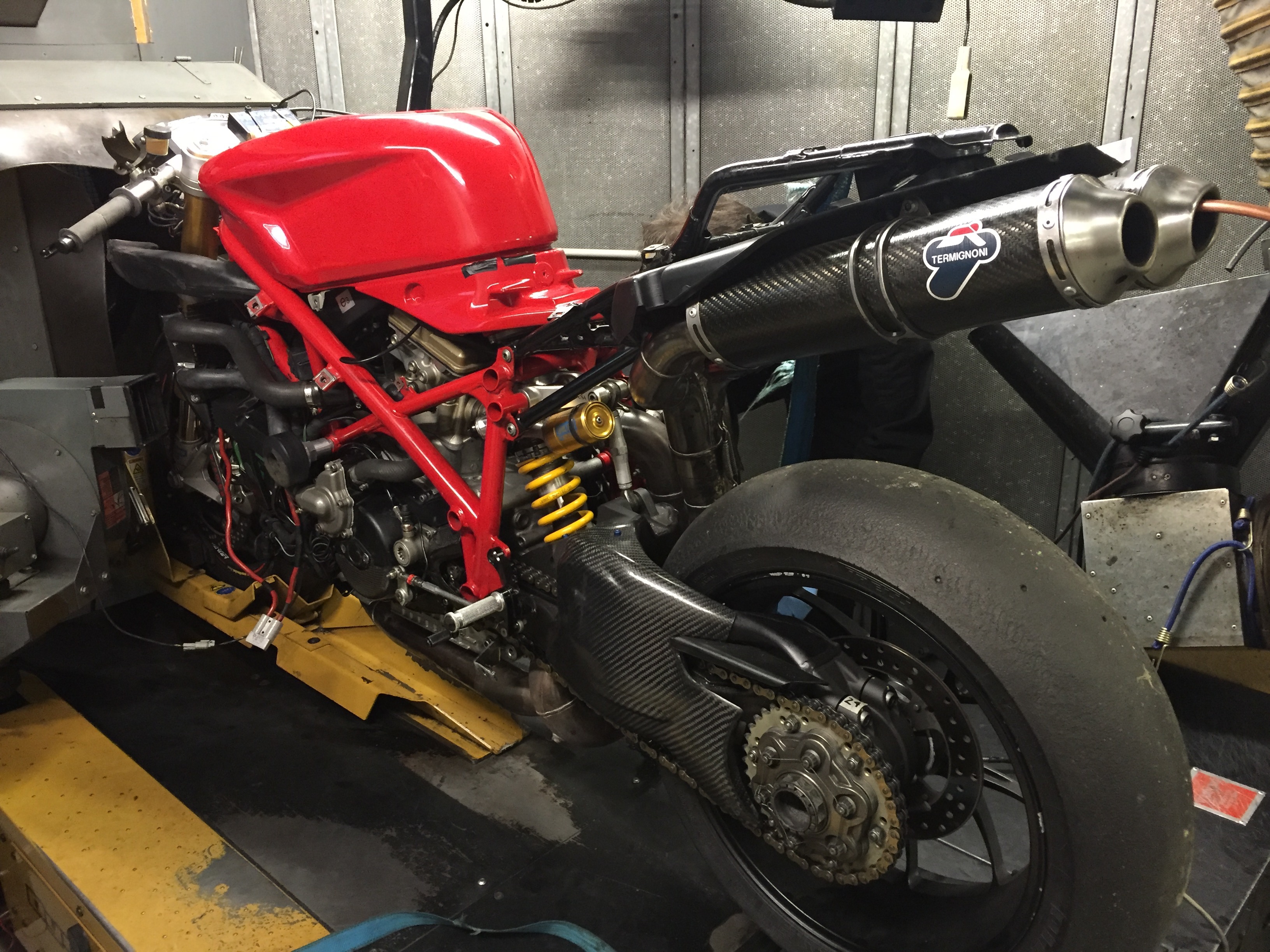 Race Ducati 1198R ECU swap and chassis upgrades taking bike to next level of handling ability