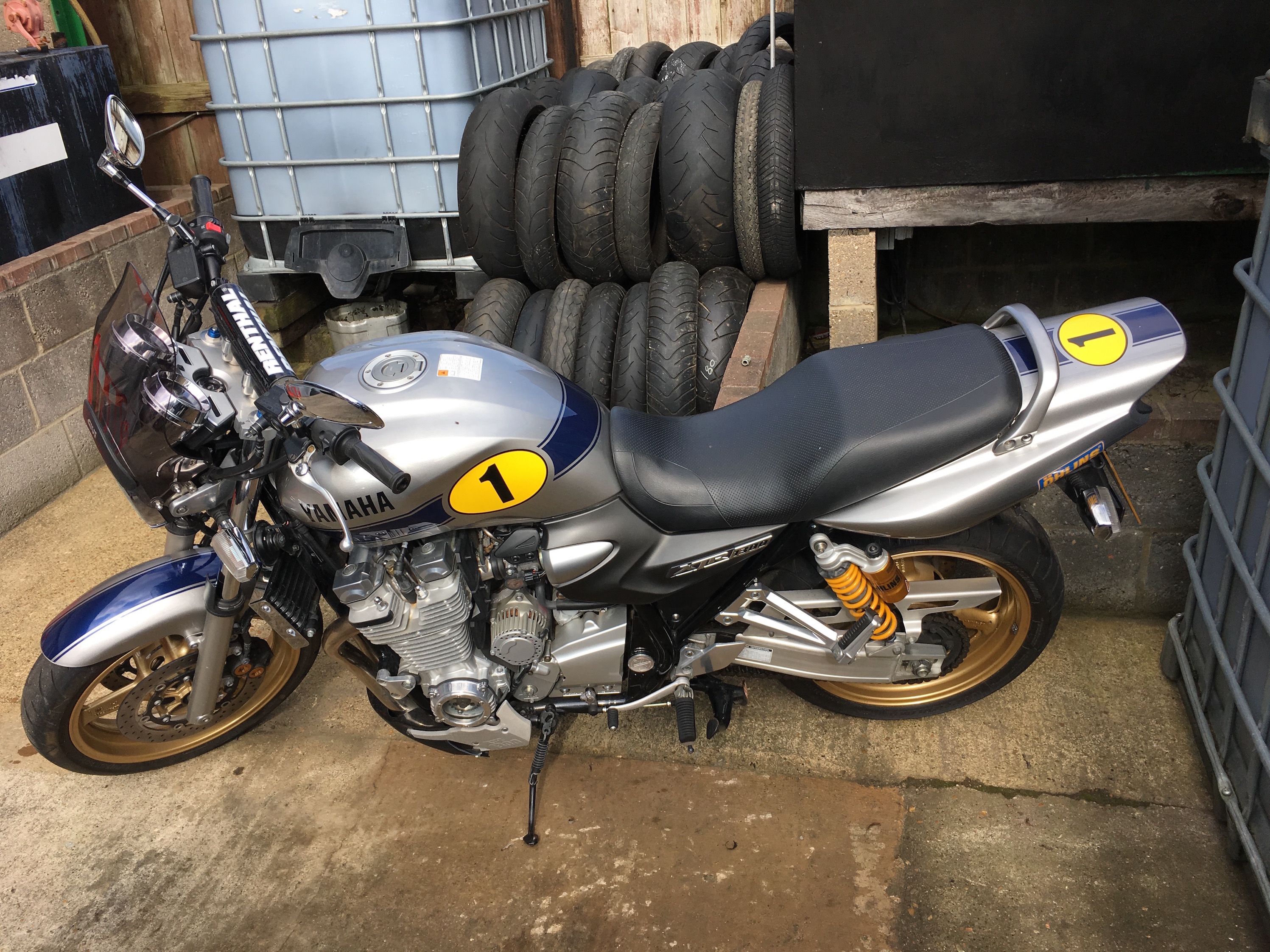 Yamaha XJR1300 – the customer sourced it, we fettled it then posted it to Dubai!