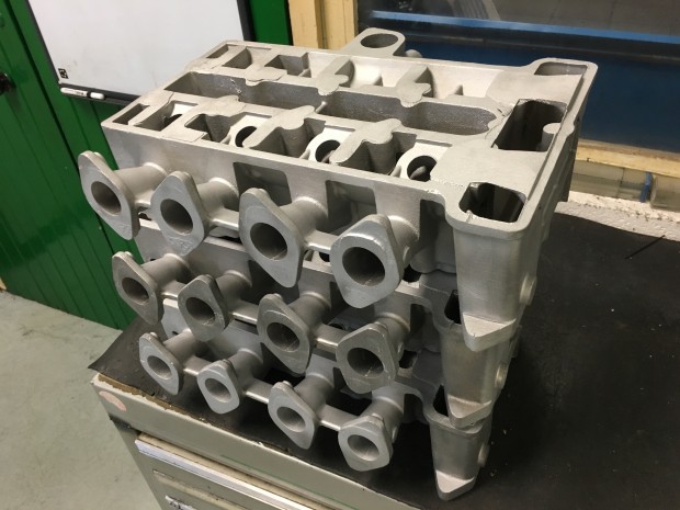 Classic car cylinder heads, ready for the BSD Engineering treatment