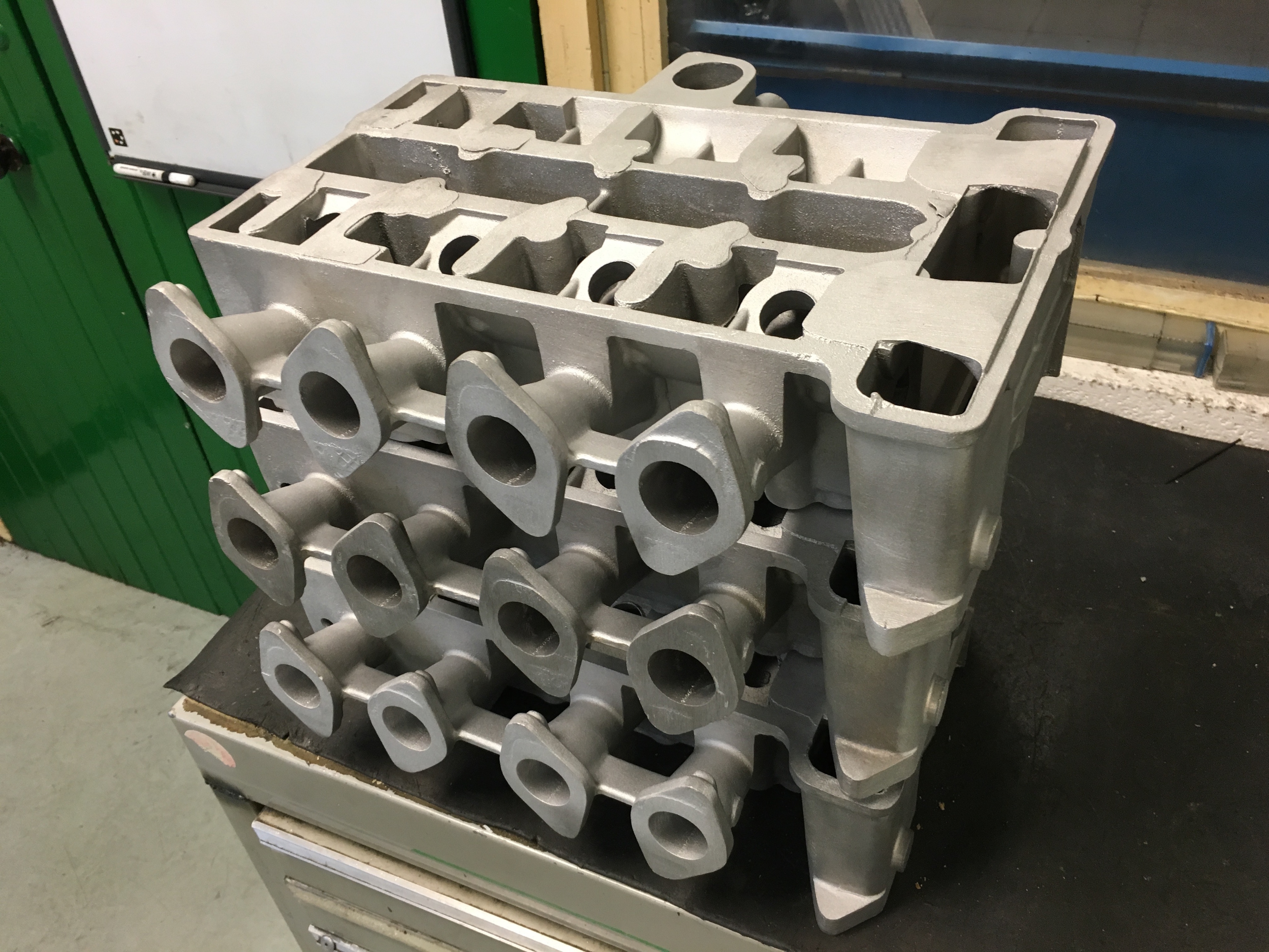 BSD Engineering raw aluminium cylinder head castings ready for machining…