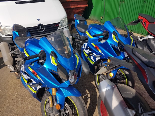 You wait for a GSX-R1000L7 to come along then two arrive together...